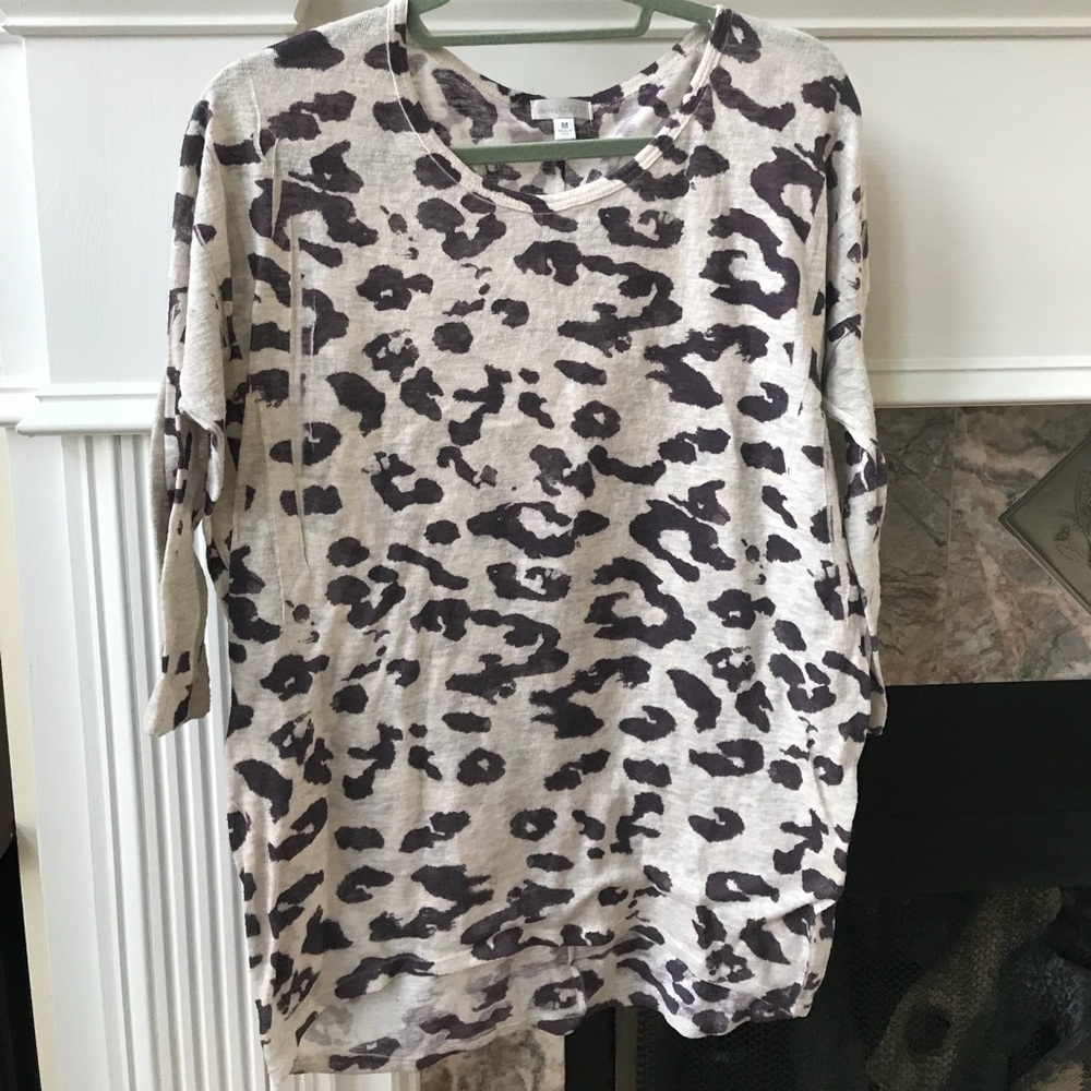 Oversized Purple Leopard Shirt